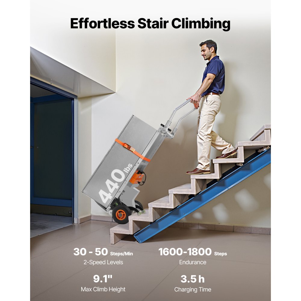 SC202H-180 - 440lbs Electric Stair Climber with Powerful 400W Motor