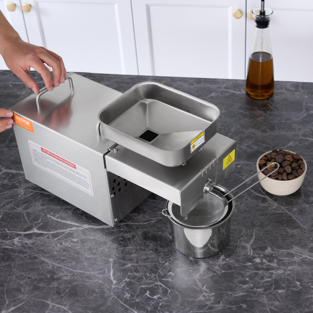 KYL-380 - 700W Stainless Steel Electric Oil Press for Home & Commercial Use