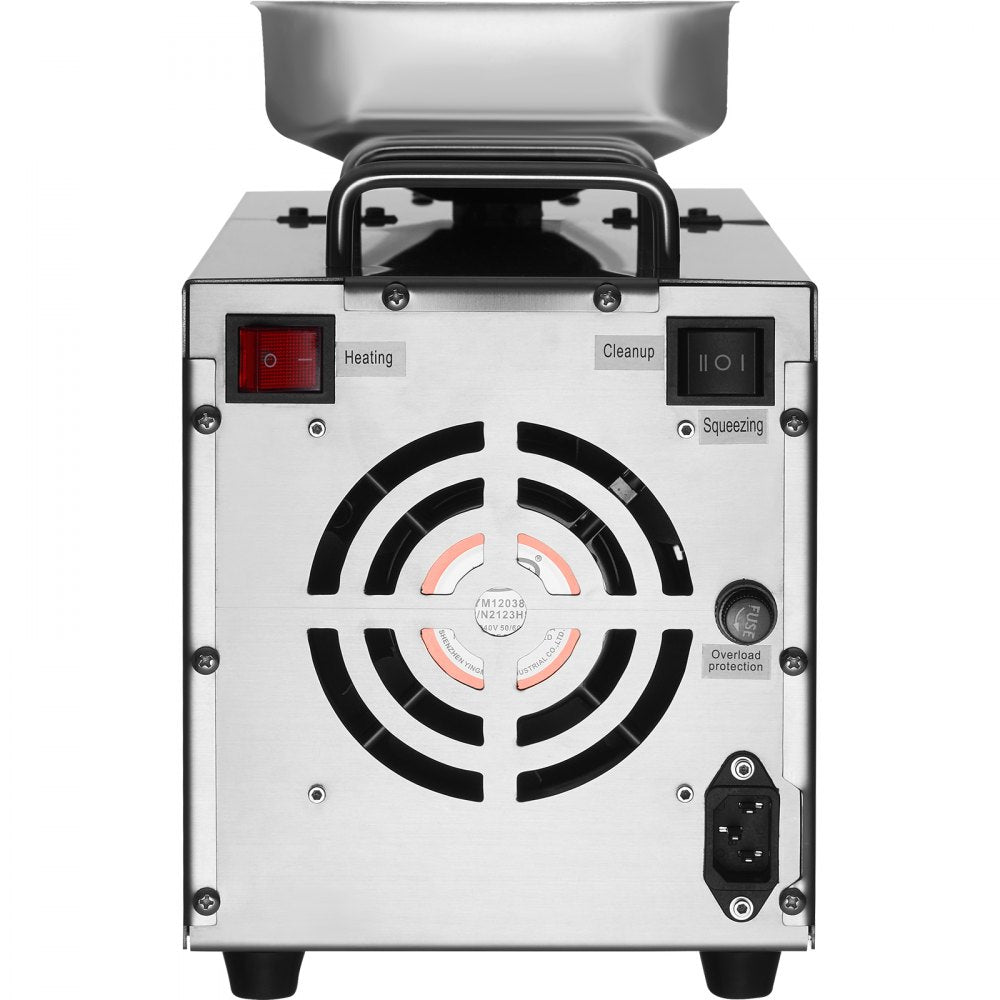 KYL-380 - 700W Stainless Steel Electric Oil Press for Home & Commercial Use