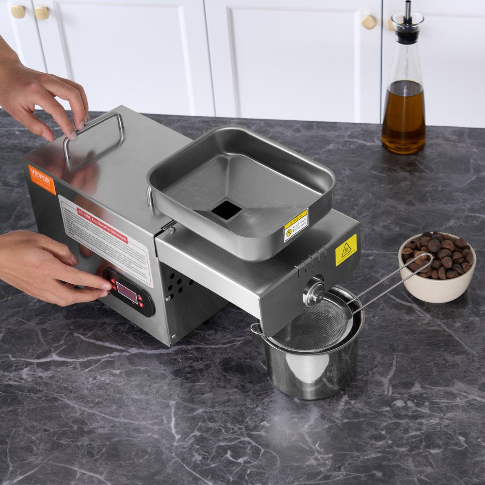 KYL-380K - 850W Stainless Steel Electric Oil Press with Temperature Control