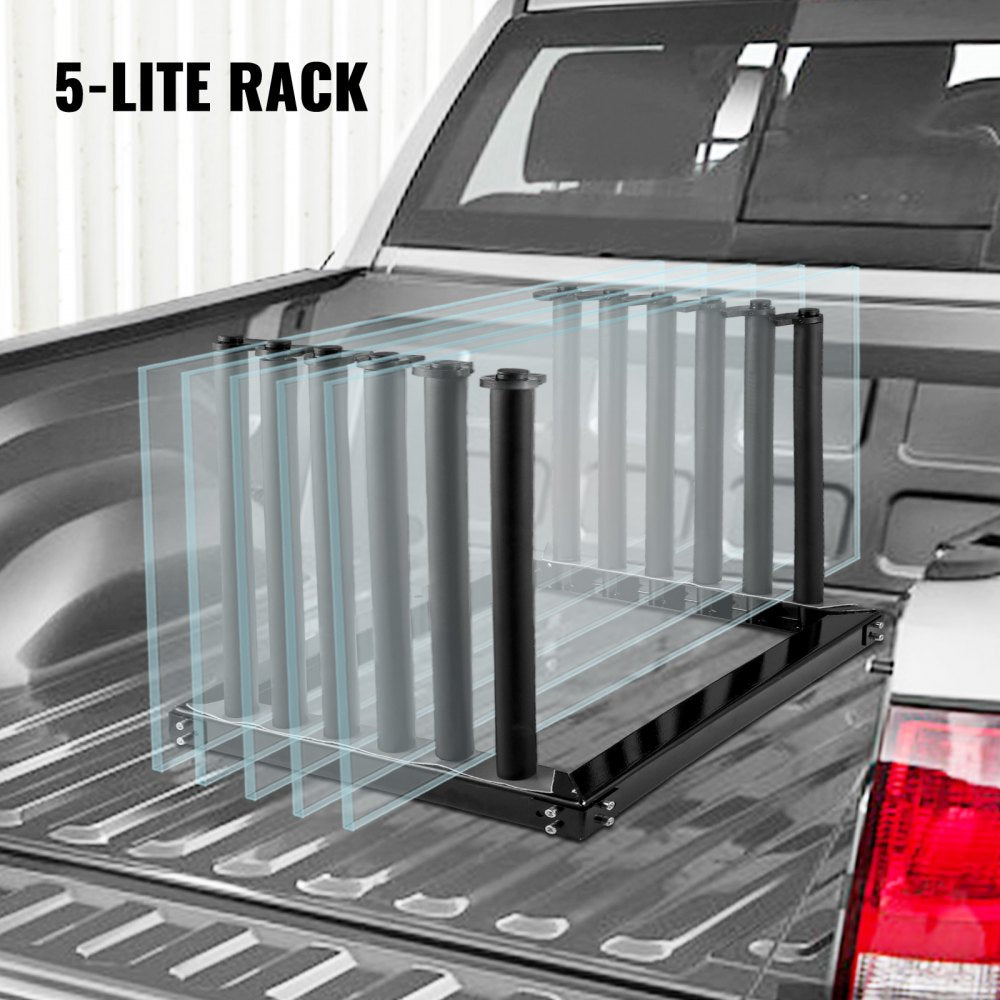 010388588224 - Heavy-Duty 5-Lite Truck Windshield Rack with Foam Protection