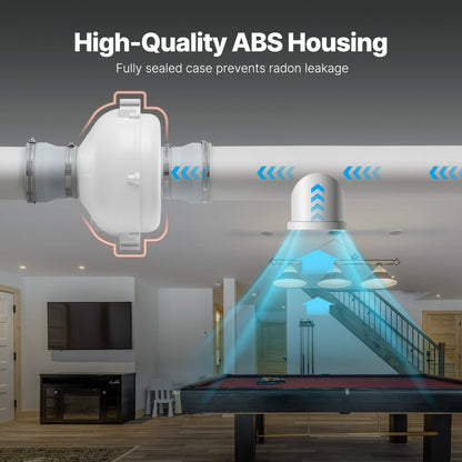 HEE-100P - Quiet 260 CFM Radon Mitigation Fan, 47 dB Noise Level