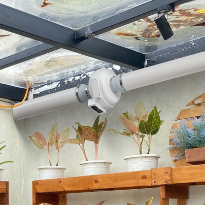 HEE-100P - Quiet 260 CFM Radon Mitigation Fan, 47 dB Noise Level