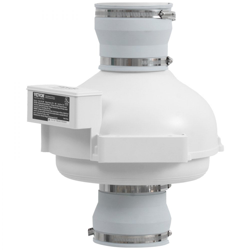 HEE-100P - Quiet 260 CFM Radon Mitigation Fan, 47 dB Noise Level