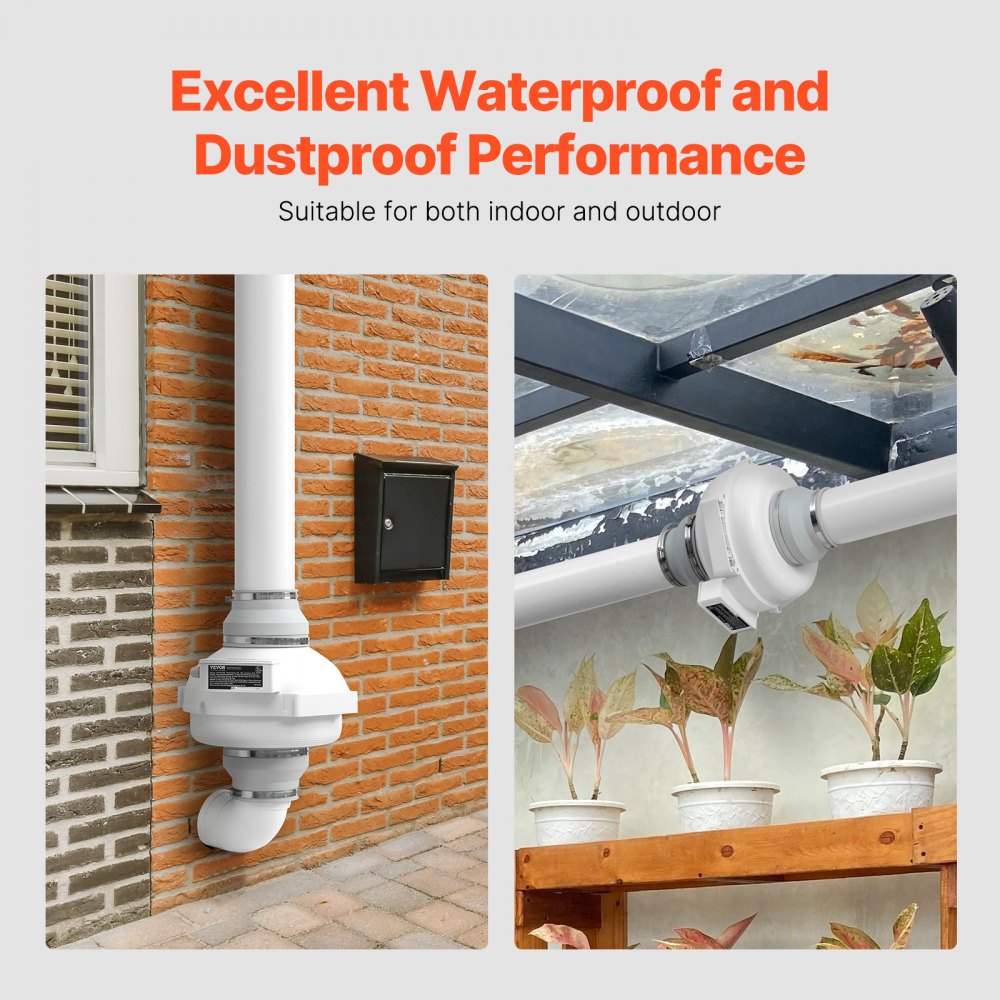 HEE-150P - 47 dB Quiet Radon Fan System, 380 CFM Airflow