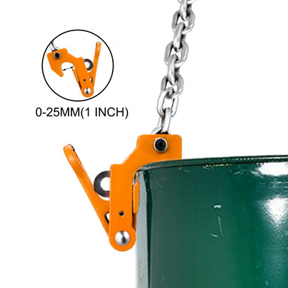 010558354917 - Heavy-Duty Drum Lifter for 2000 lbs Drums with Hooks