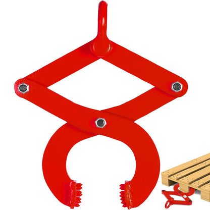 010891375640 - 6" Wide Steel Pallet Puller with 4409lbs Capacity