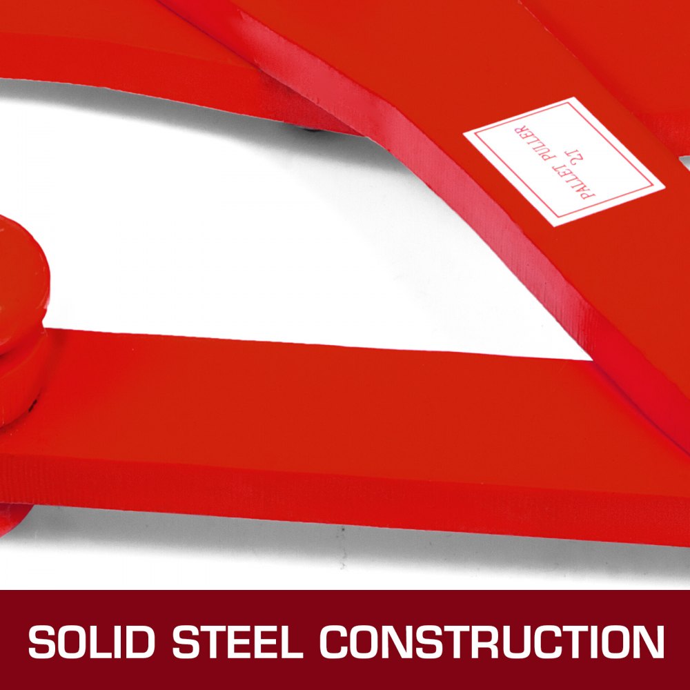 010891375640 - 6" Wide Steel Pallet Puller with 4409lbs Capacity