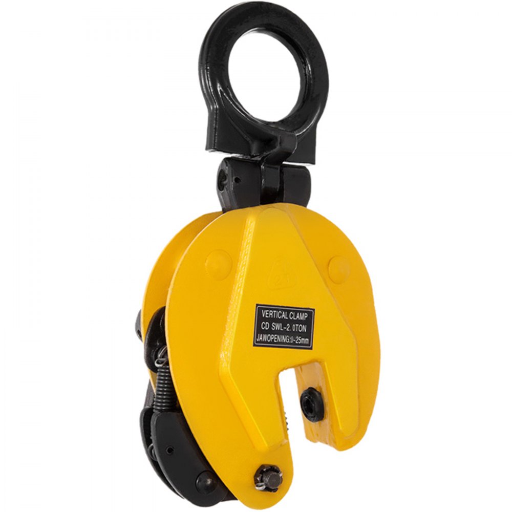 CD2 - 4400lbs Alloy Steel Vertical Plate Lifting Clamp with 180° Range