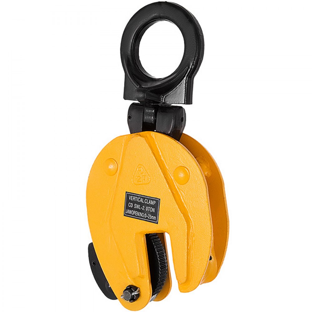 CD2 - 4400lbs Alloy Steel Vertical Plate Lifting Clamp with 180° Range