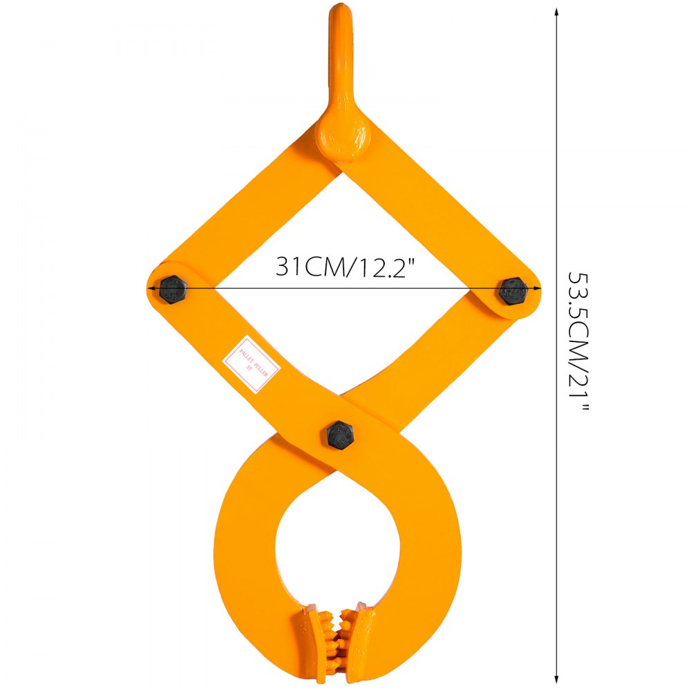 010242435337 - 6" Wide Steel Pallet Puller with 6614 lb Capacity