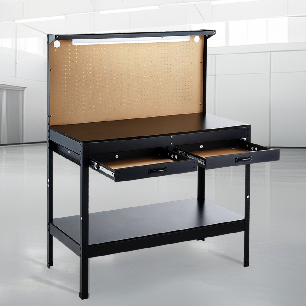 JL-WB05-3 - 47.2" Heavy-Duty Workbench with LED Light & 6 Power Outlets