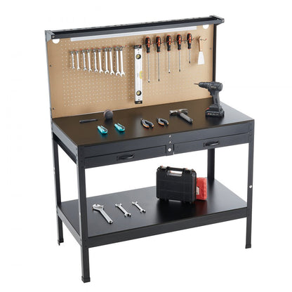 JL-WB05-3 - 47.2" Heavy-Duty Workbench with LED Light & 6 Power Outlets