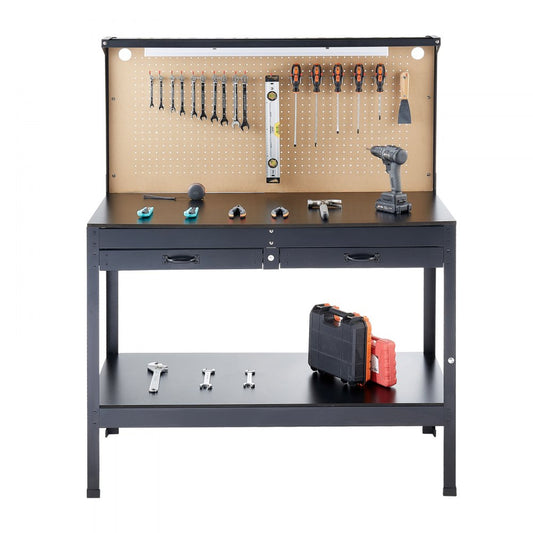 JL-WB05-3 - 47.2" Heavy-Duty Workbench with LED Light & 6 Power Outlets