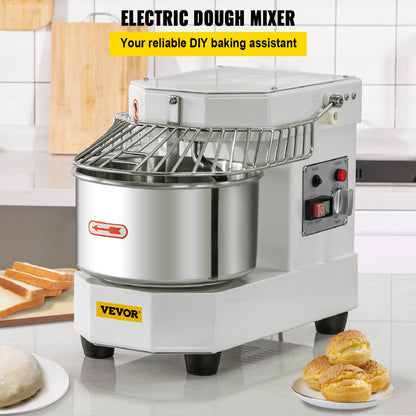 BDM8 - 8L Stainless Steel Commercial Food Mixer with Timer & Dual Rotation
