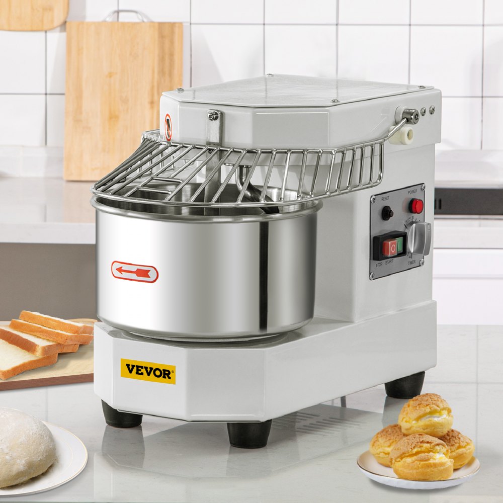 BDM8 - 8L Stainless Steel Commercial Food Mixer with Timer & Dual Rotation