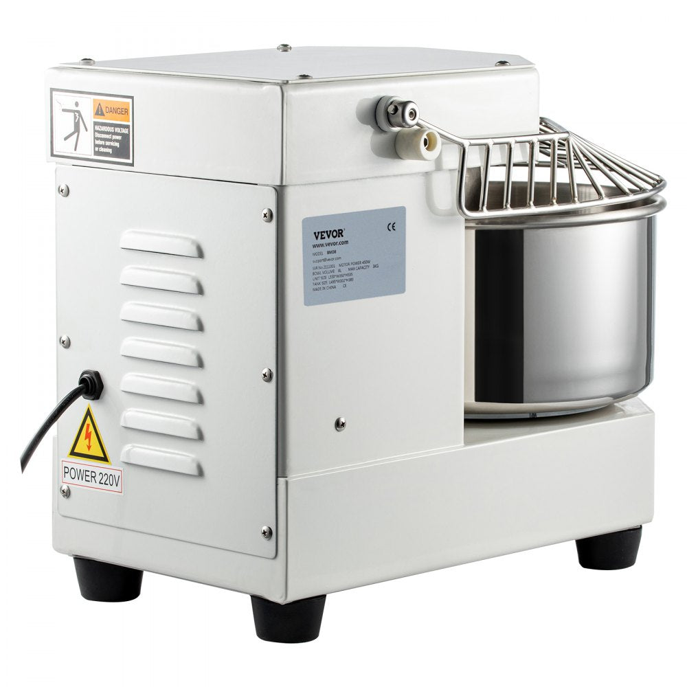 BDM8 - 8L Stainless Steel Commercial Food Mixer with Timer & Dual Rotation