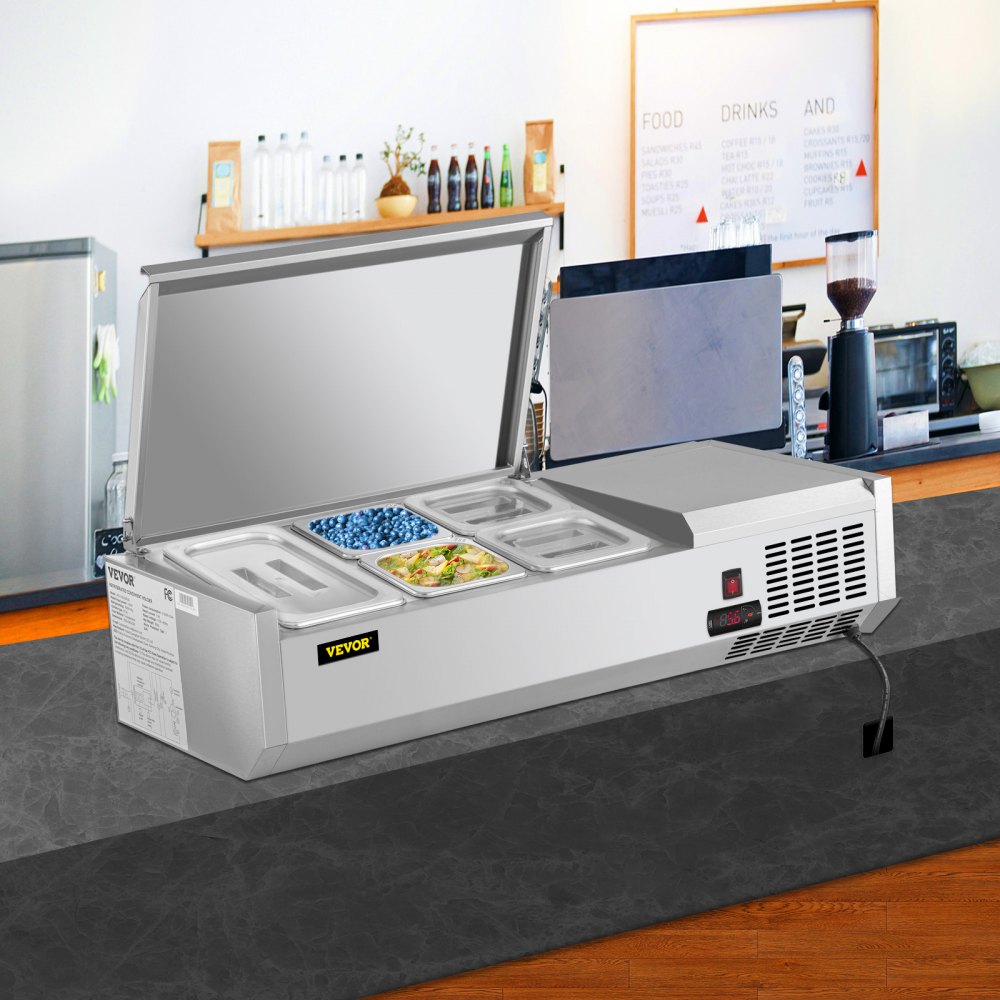 VRX1000/380LID - 40-Inch Refrigerated Prep Station for Condiments & Ingredients