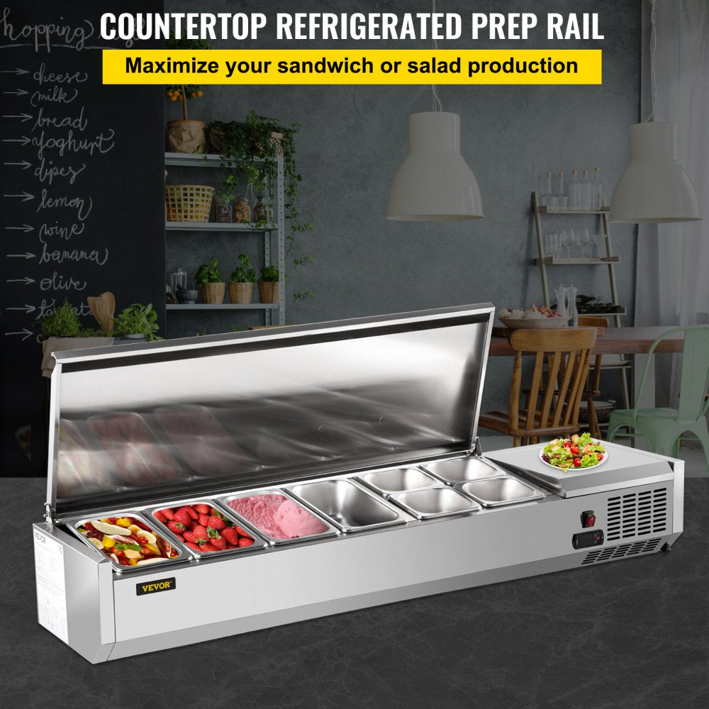VRX1500/380LID - 60-Inch Refrigerated Prep Station for Sandwiches & Salads