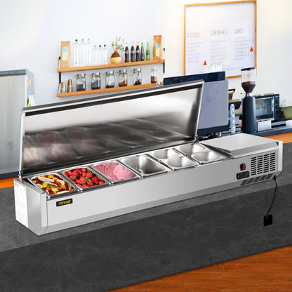 VRX1500/380LID - 60-Inch Refrigerated Prep Station for Sandwiches & Salads