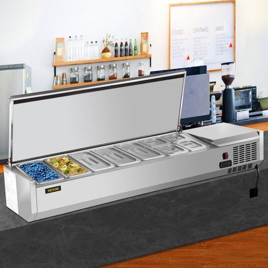 VRX1800/380LID - 71-Inch Refrigerated Prep Station for Efficient Food Service
