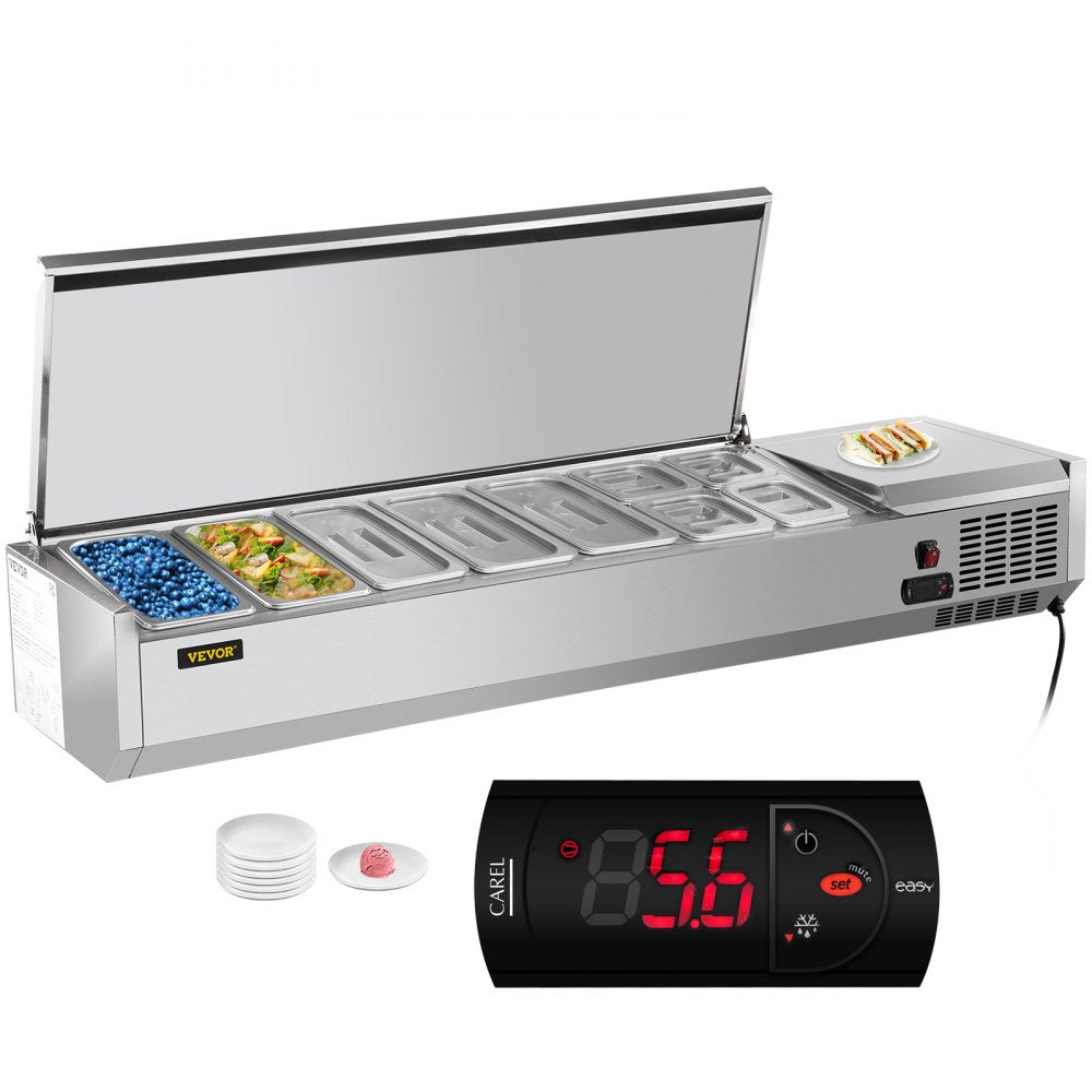 VRX1800/380LID - 71-Inch Refrigerated Prep Station for Efficient Food Service