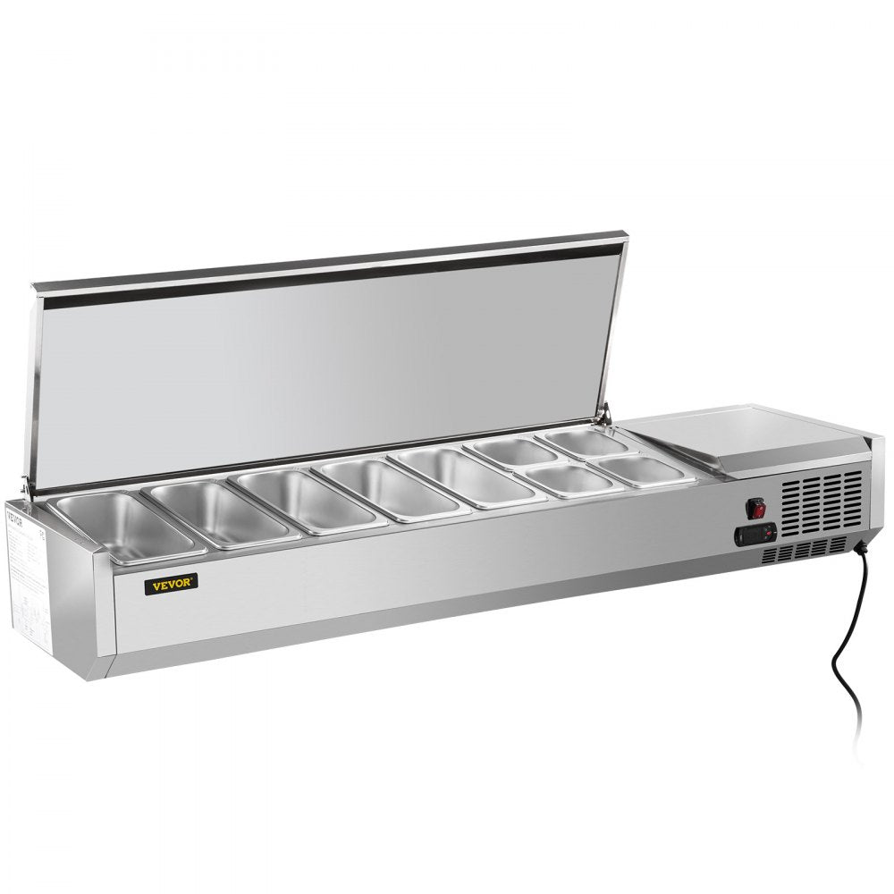 VRX1800/380LID - 71-Inch Refrigerated Prep Station for Efficient Food Service