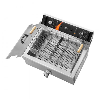 EF-201S - 30.6Qt Electric Deep Fryer with Dual Heating Elements