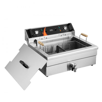 EF-201S - 30.6Qt Electric Deep Fryer with Dual Heating Elements