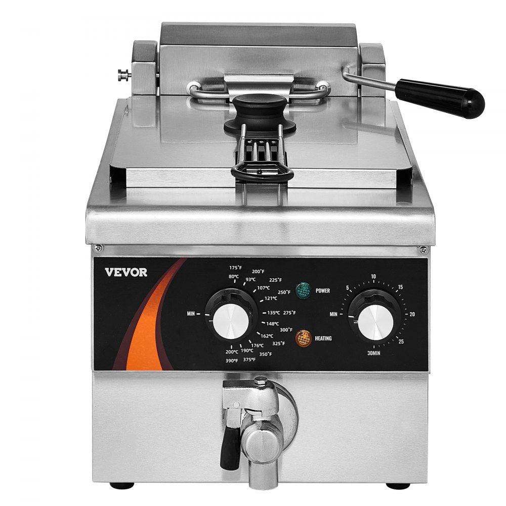 EF-6V - 9Qt Electric Deep Fryer with Timer & Cool-Touch Handle