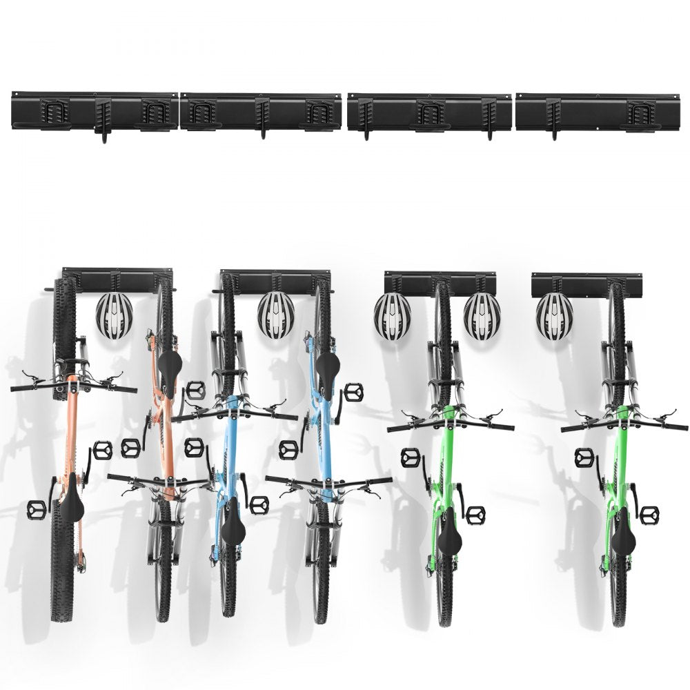 JC24-ZXCZJ006 - 64-inch Bike Storage Rack for 6 Bikes, Space-Saving Design