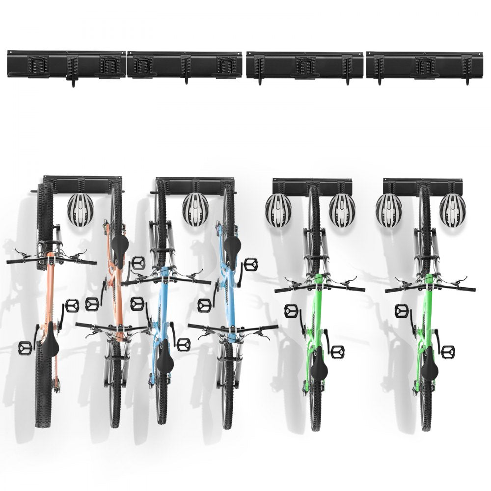 JC24-ZXCZJ007 - Heavy-Duty Wall Bike Rack for All Sizes, 300 lbs Capacity
