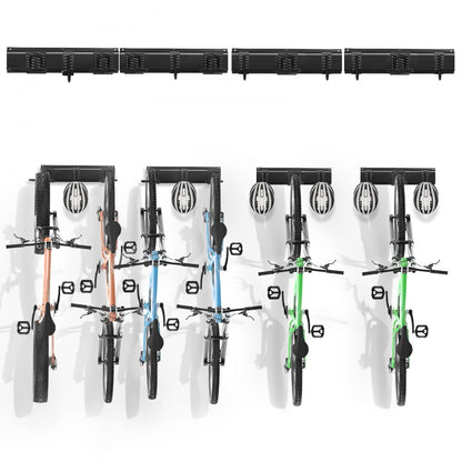 JC24-ZXCZJ007 - Heavy-Duty Wall Bike Rack for All Sizes, 300 lbs Capacity
