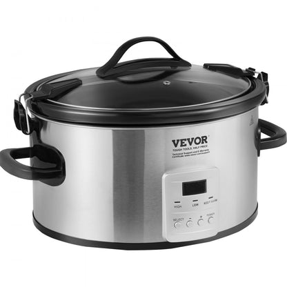 BSC-A601 - 6QT VEVOR Electric Slow Cooker with 20-Hour Timer