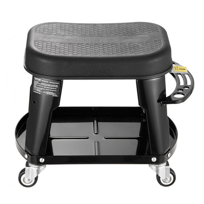 XF8309 - Heavy-Duty Rolling Mechanic Stool with Tool Tray & 300 lbs Capacity