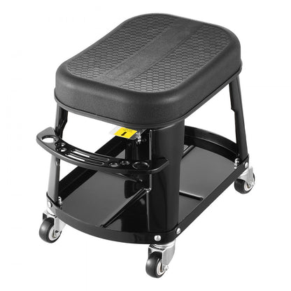 XF8309 - Heavy-Duty Rolling Mechanic Stool with Tool Tray & 300 lbs Capacity