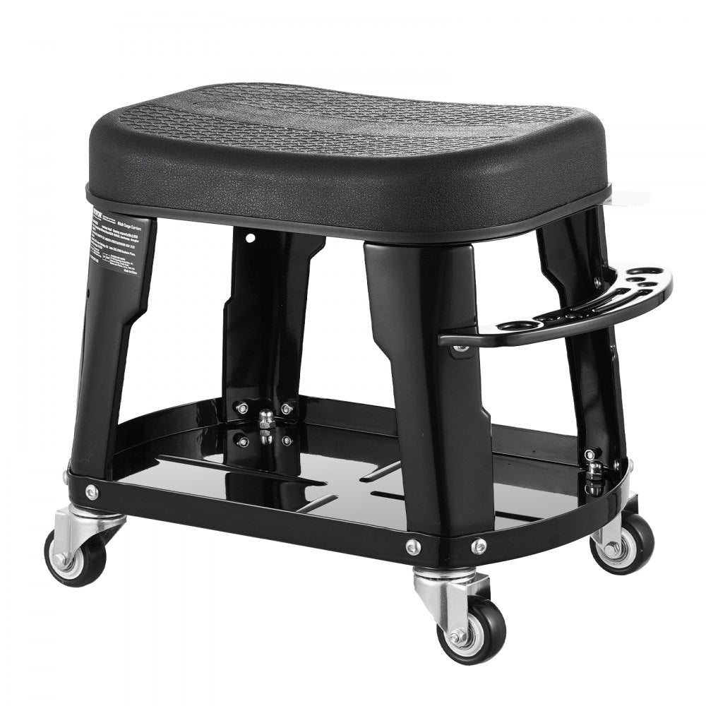 XF8309 - Heavy-Duty Rolling Mechanic Stool with Tool Tray & 300 lbs Capacity