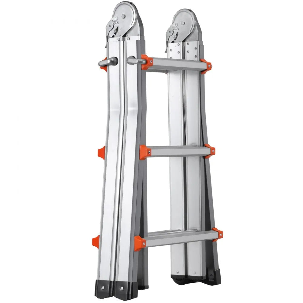 KMP403C - 9.5 FT Versatile Aluminum A-Frame Ladder with Non-Slip Feet