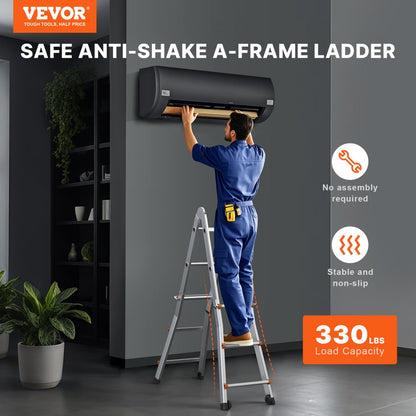 KMP403D - 11FT Multi-Function A-Frame Ladder with Stability Features