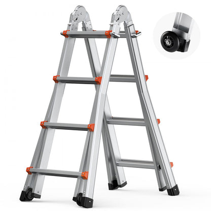KMP404C - 13 FT Multi-Function A-Frame Ladder with Stability Features