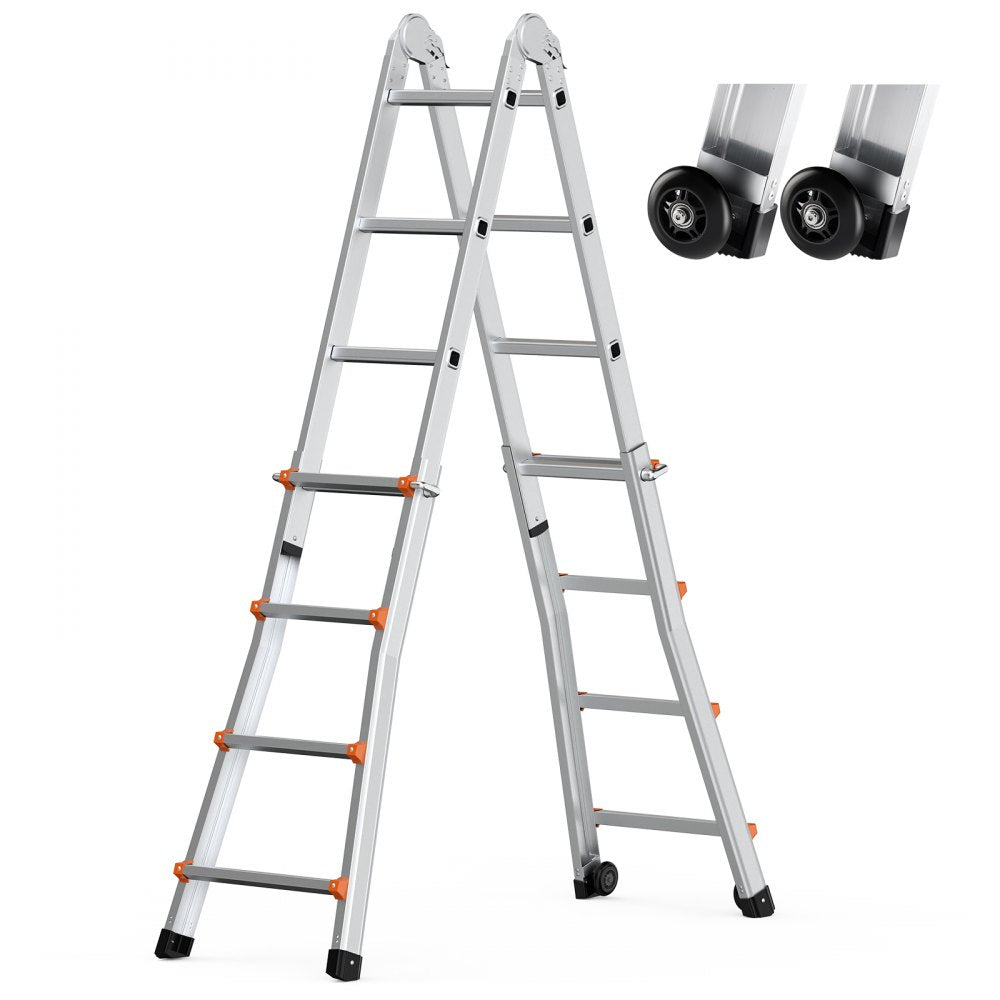 KMP404C - 13 FT Multi-Function A-Frame Ladder with Stability Features