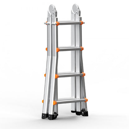 KMP404D - 15.5FT Multi-Function A-Frame Aluminum Ladder, No Assembly Needed