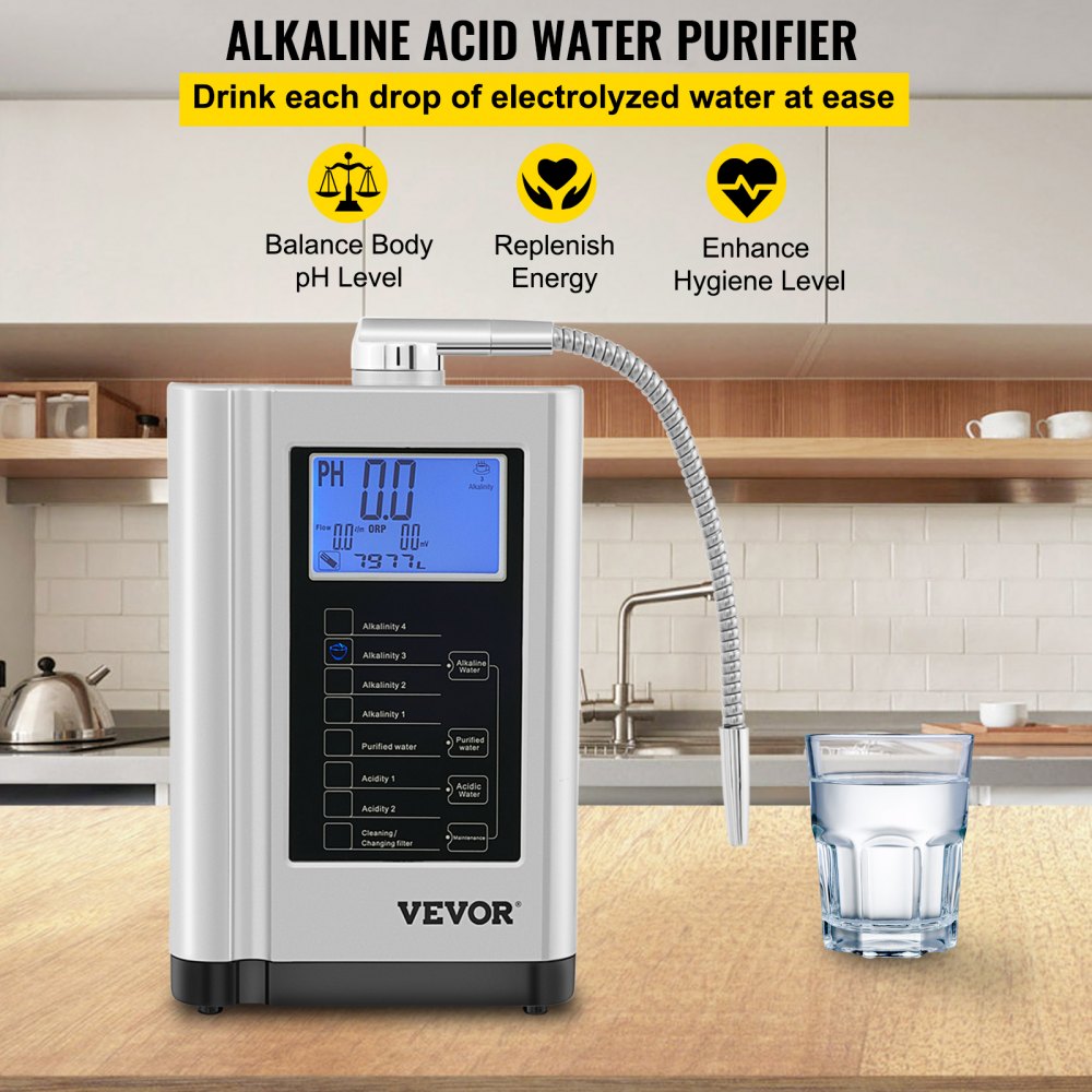 EHM-729 - 3.8" LCD Water Ionizer with 7 pH Options
