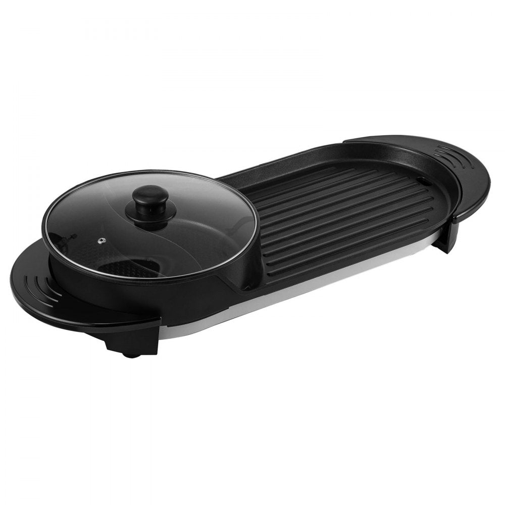 PC-8002 - 2-in-1 Indoor Grill & Hot Pot with 2200W Power