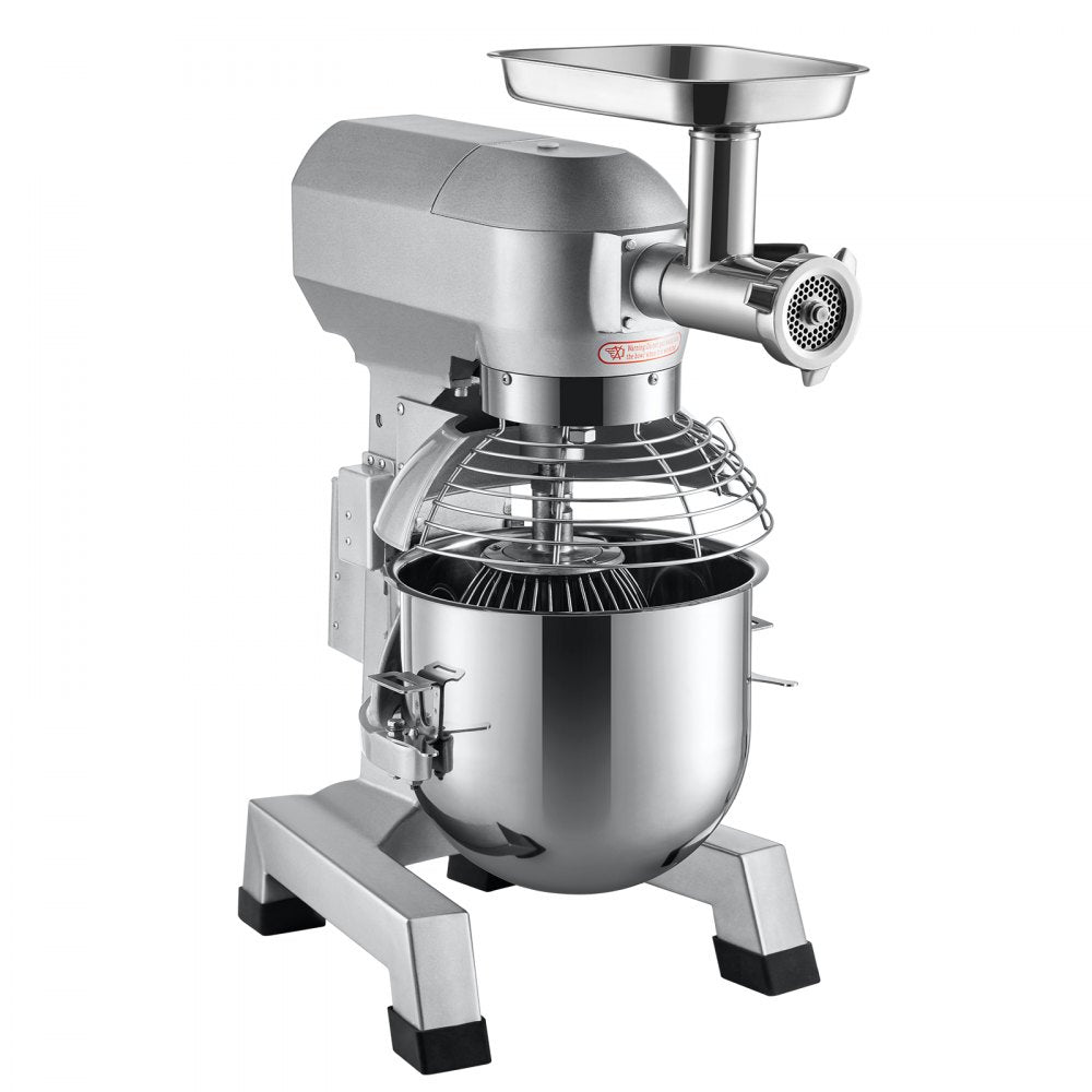 B20-BJ - 20Qt Stainless Steel Stand Mixer with Meat Grinder & 3 Speeds
