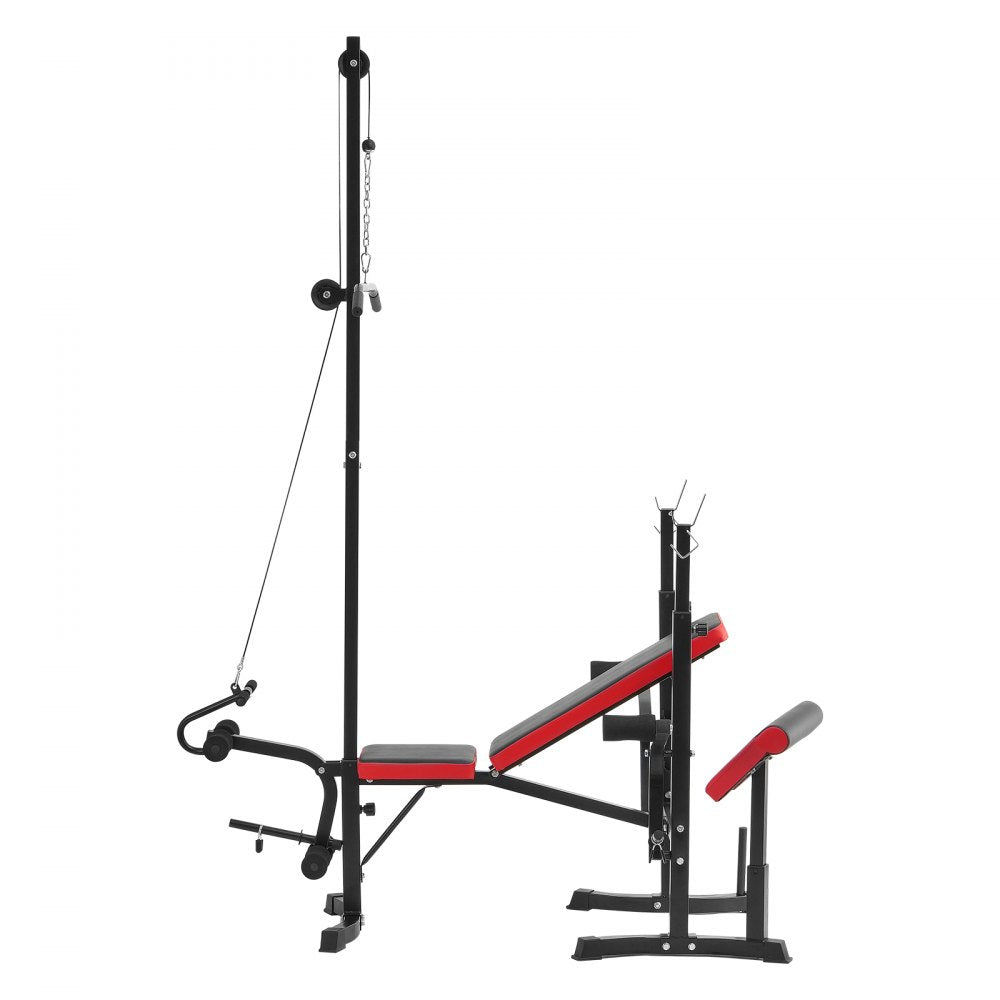 YFBH-64D - Adjustable Weight Bench with Squat Rack & Pull-Up Handles
