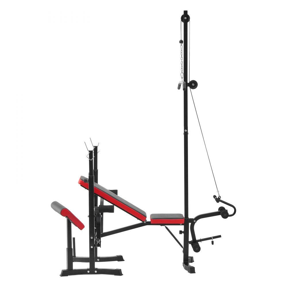 YFBH-64D - Adjustable Weight Bench with Squat Rack & Pull-Up Handles