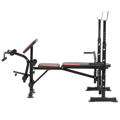 SJ7810 - Foldable Weight Bench with Squat Rack & 660 lbs Capacity