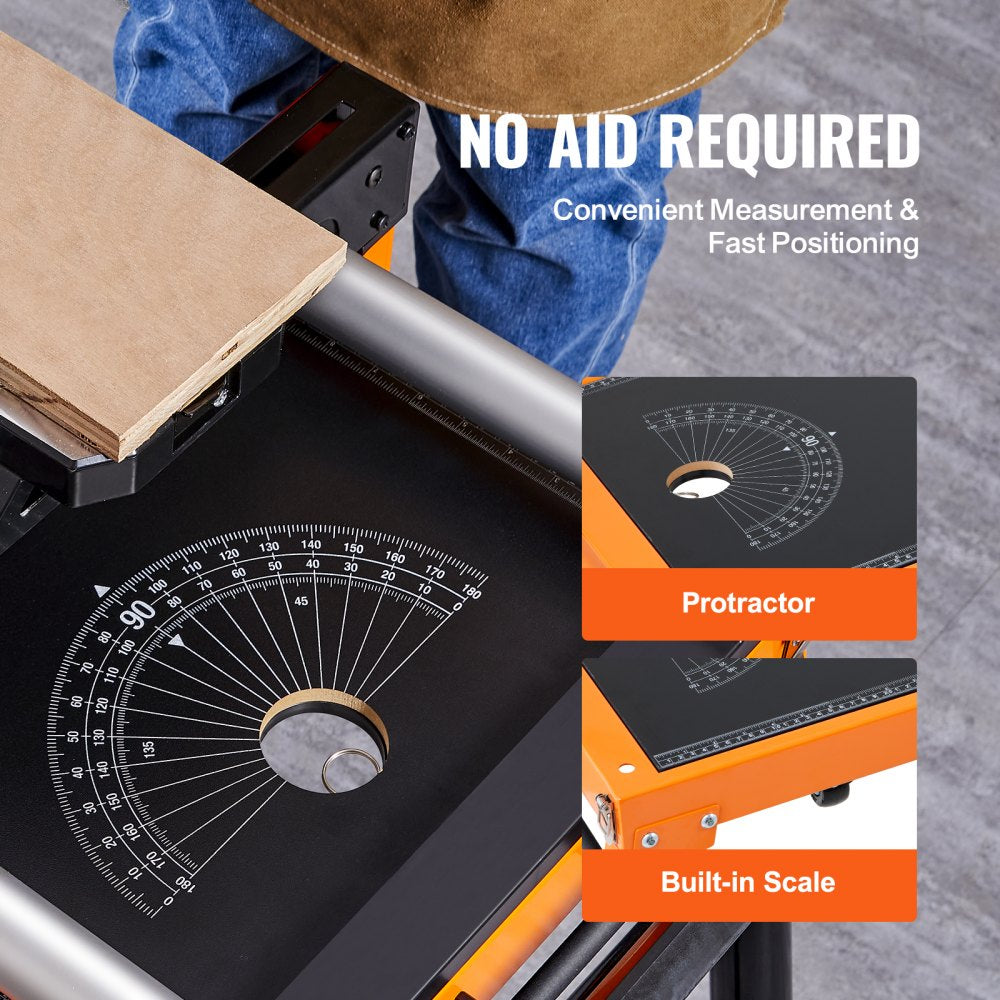 010920821563 - 5-in-1 Miter Saw Stand Supports Up to 330lbs