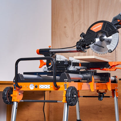 010920821563 - 5-in-1 Miter Saw Stand Supports Up to 330lbs